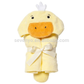 Bath Time Geschenk Kapuzentuch Wrap, gelbe Ducky, 100% Terry Velour Baumwolle, waschmaschinenfest, pflegeleicht, eine große Baby-Dusche